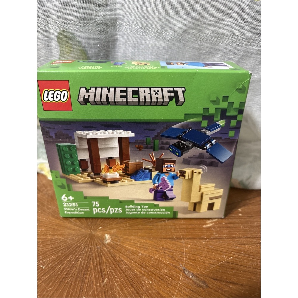 LEGO Minecraft: Steve's Desert Expedition (21251), 75 Pcs, New